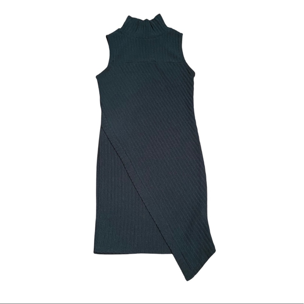 Black Bead Turtle neck Dress